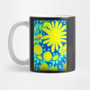 BRIGHT SUNNY LEMON YELLOW FLOWERS Mug